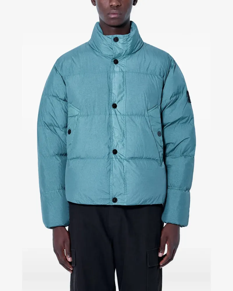 Stone Island 4100109 Crinckle Reps NY down jacket - Blau Blau