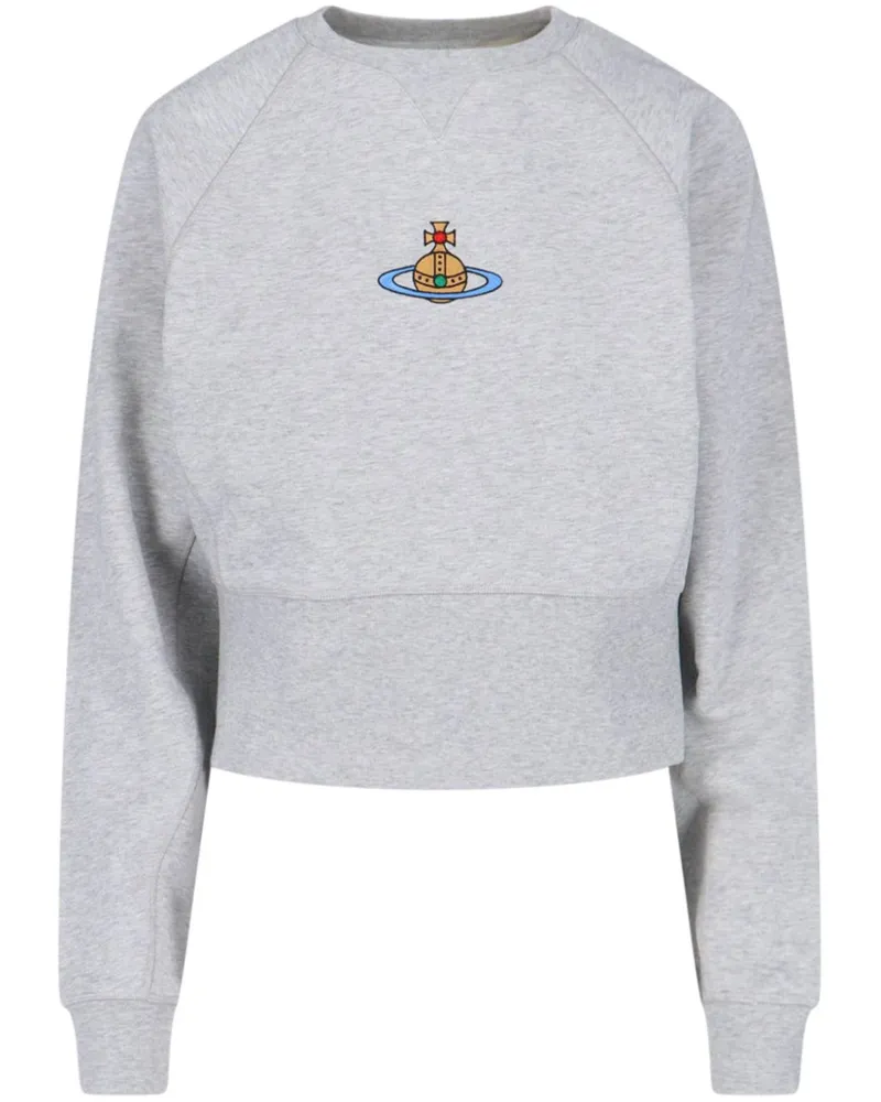 Vivienne Westwood Sweatshirt mit Orb-Stickerei - Grau Grau