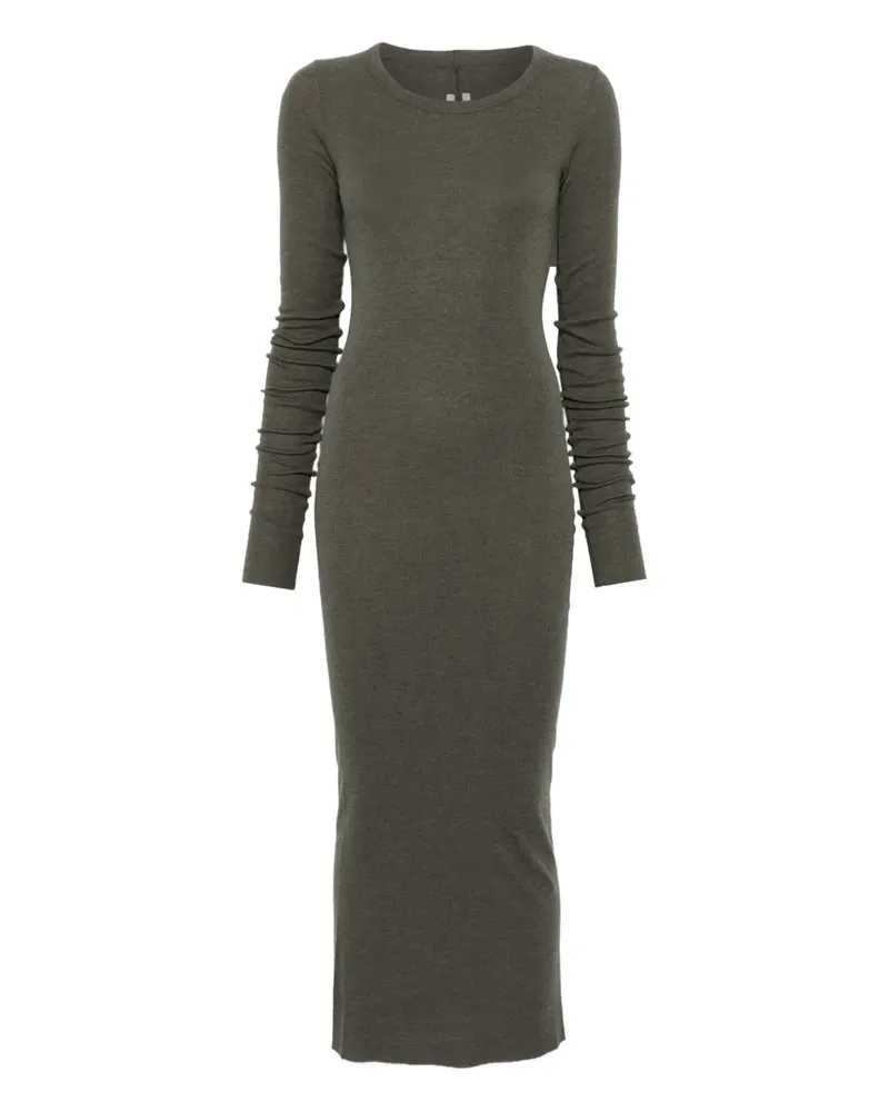 Rick Owens Midikleid mit langen Ärmeln - Grün Grün