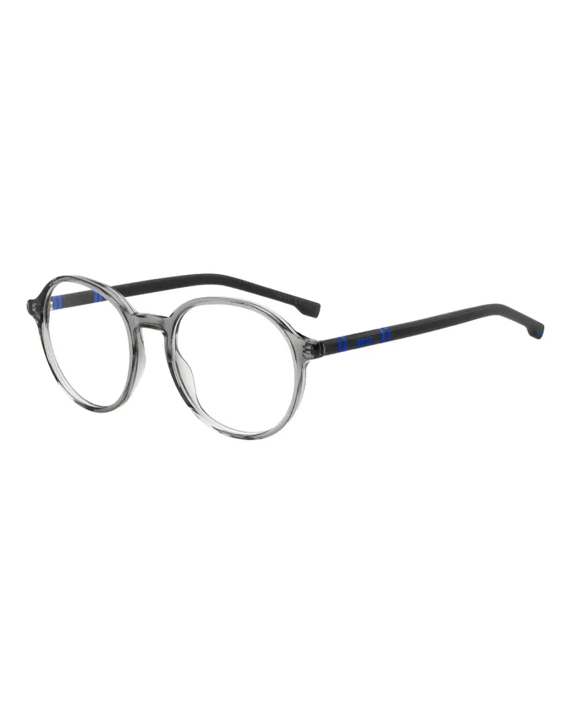 HUGO BOSS Brille mit rundem Gestell - Grau Grau