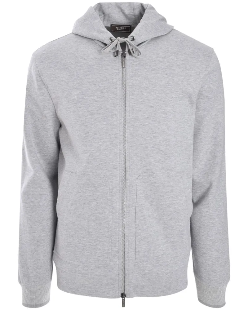 Peserico Kapuzenjacke mit Reißverschluss - Grau Grau