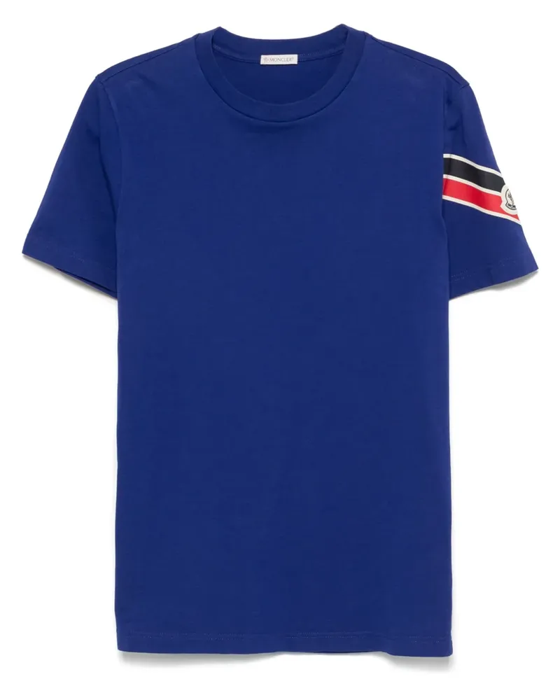 Moncler Tricolour T-Shirt - Blau Blau