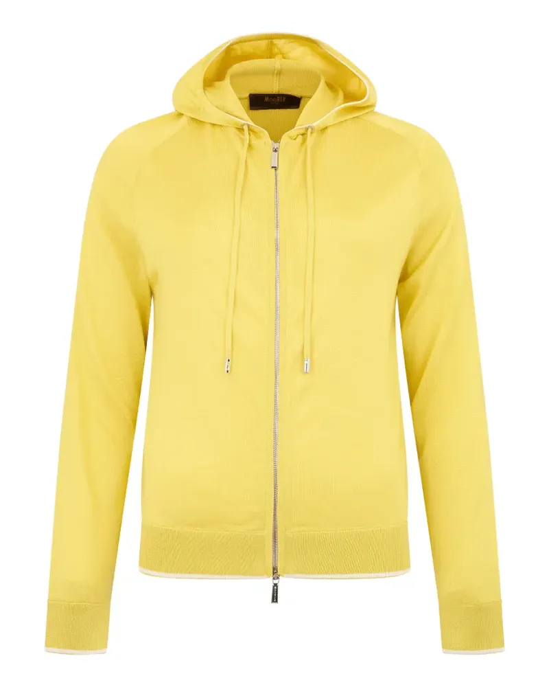 MOORER zip-up hoodie - Gelb Gelb