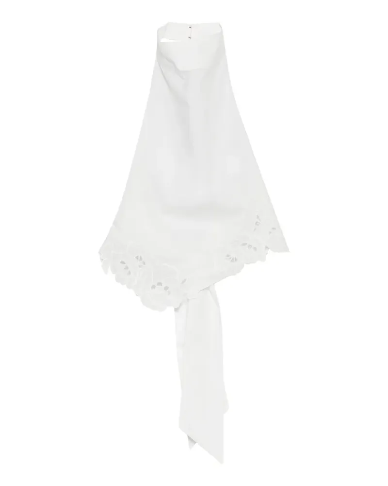 SIR broderie-anglaise halterneck blouse - Braun Braun