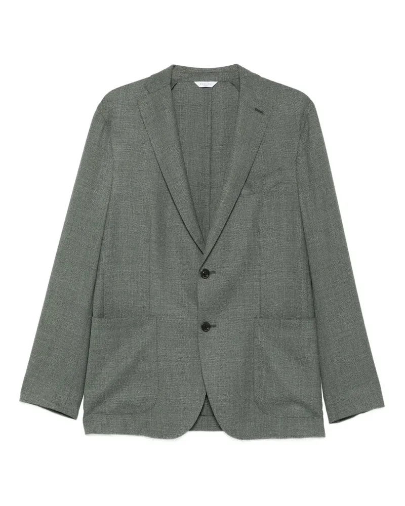 Boglioli K-jacket single-breasted patch-pocket blazer - Grün Grün