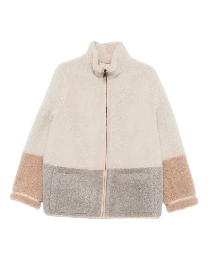 Simonetta Ravizza Mantel in Colour-Block-Optik - Nude Nude