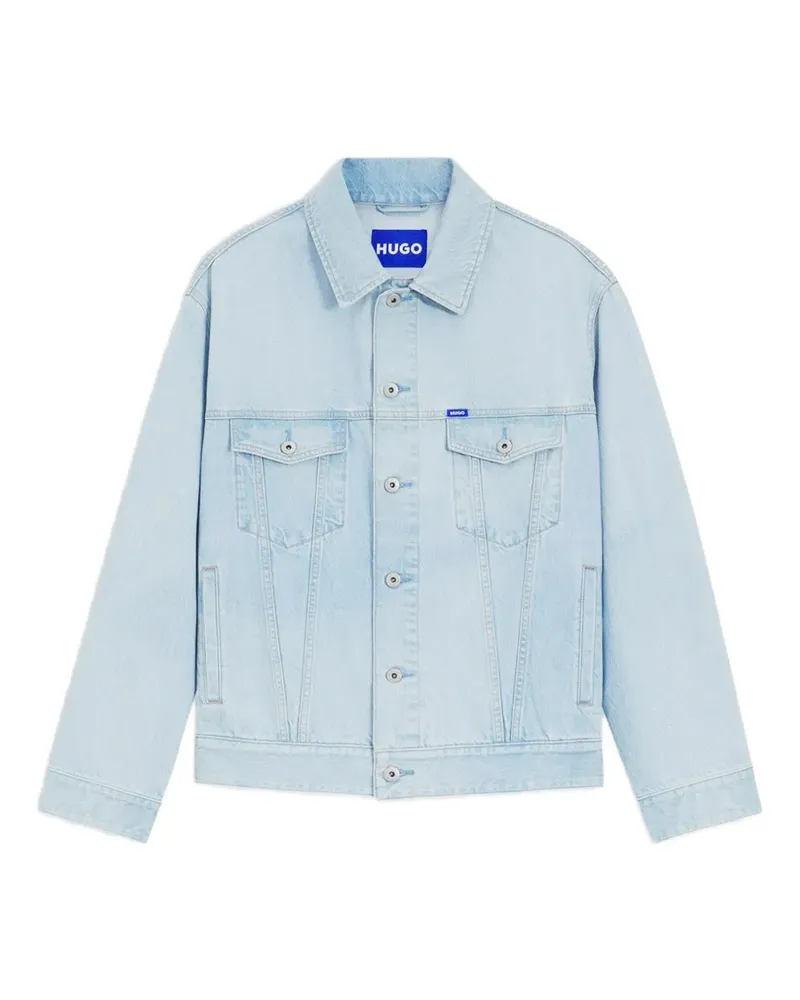 HUGO BOSS buttoned-pockets denim jacket - Blau Blau