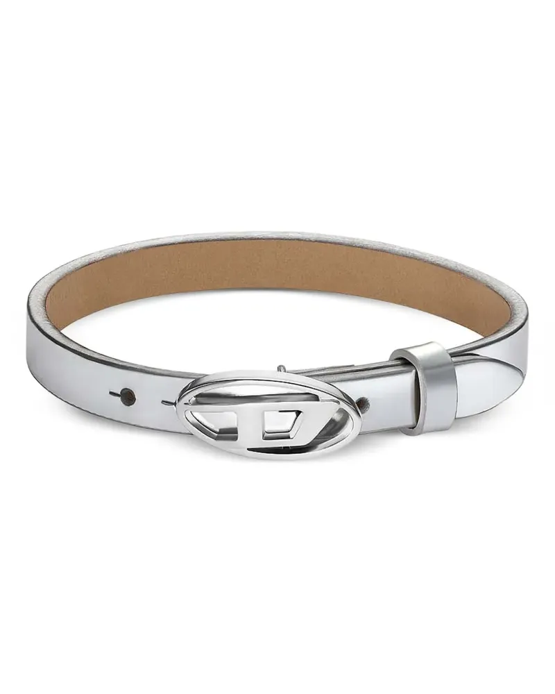 Diesel Armband aus Leder - Silber Silber