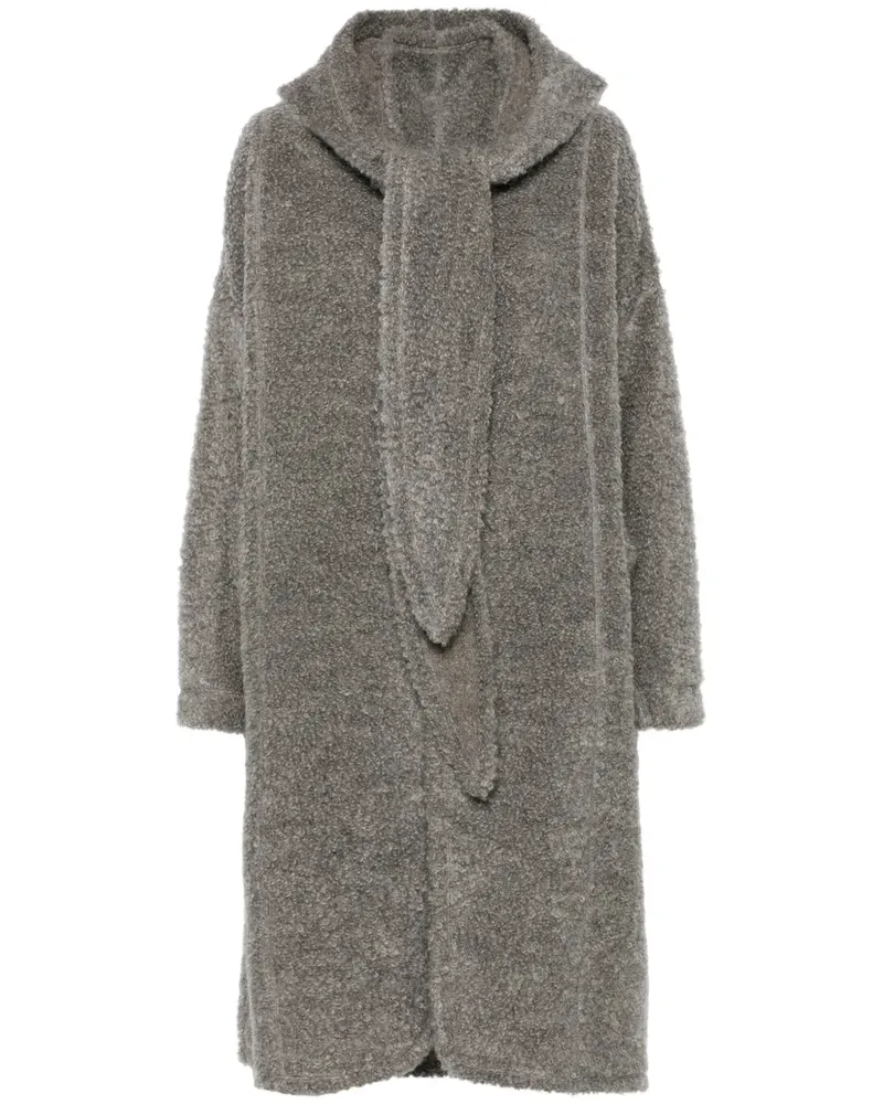 Issey Miyake Mantel aus Wolle - Grau Grau