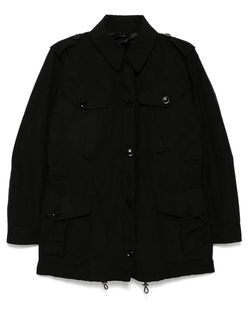 Tom Ford Military-Jacke mit Kordelzug - Schwarz Schwarz