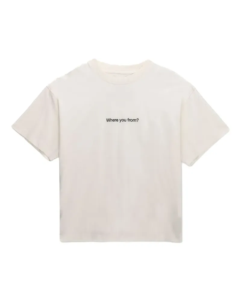 Honor The Gift Where You From Tee slogan t-shirt - Nude Nude