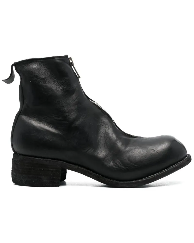 GUIDI Stiefel mit Reißverschluss - Schwarz Schwarz