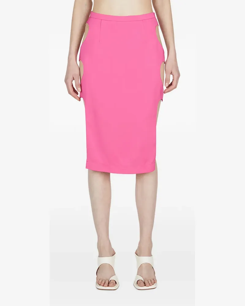 Marco Rambaldi Midirock mit Cut-Outs - Rosa Rosa
