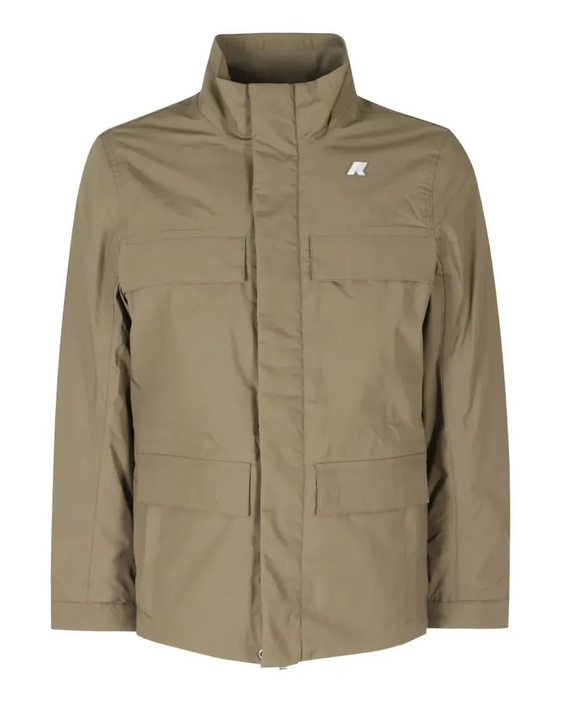 K-Way Manuene high-neck multi-pocket jacket - Grün Grün