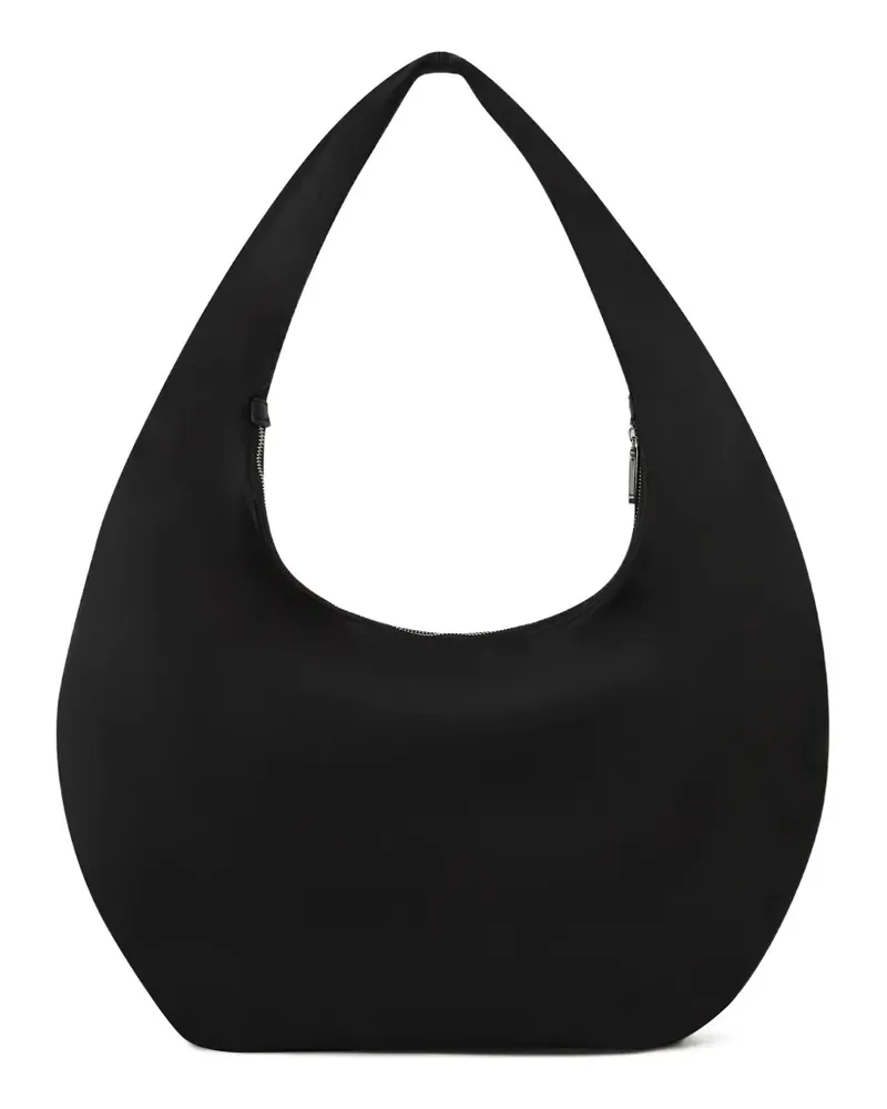 Karl Lagerfeld Mittelgroßer Shopper mit Logo-Patch - Schwarz Schwarz