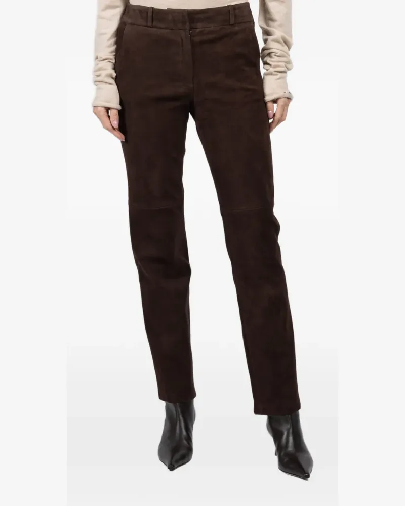 Arma Jenna suede trousers - Braun Braun