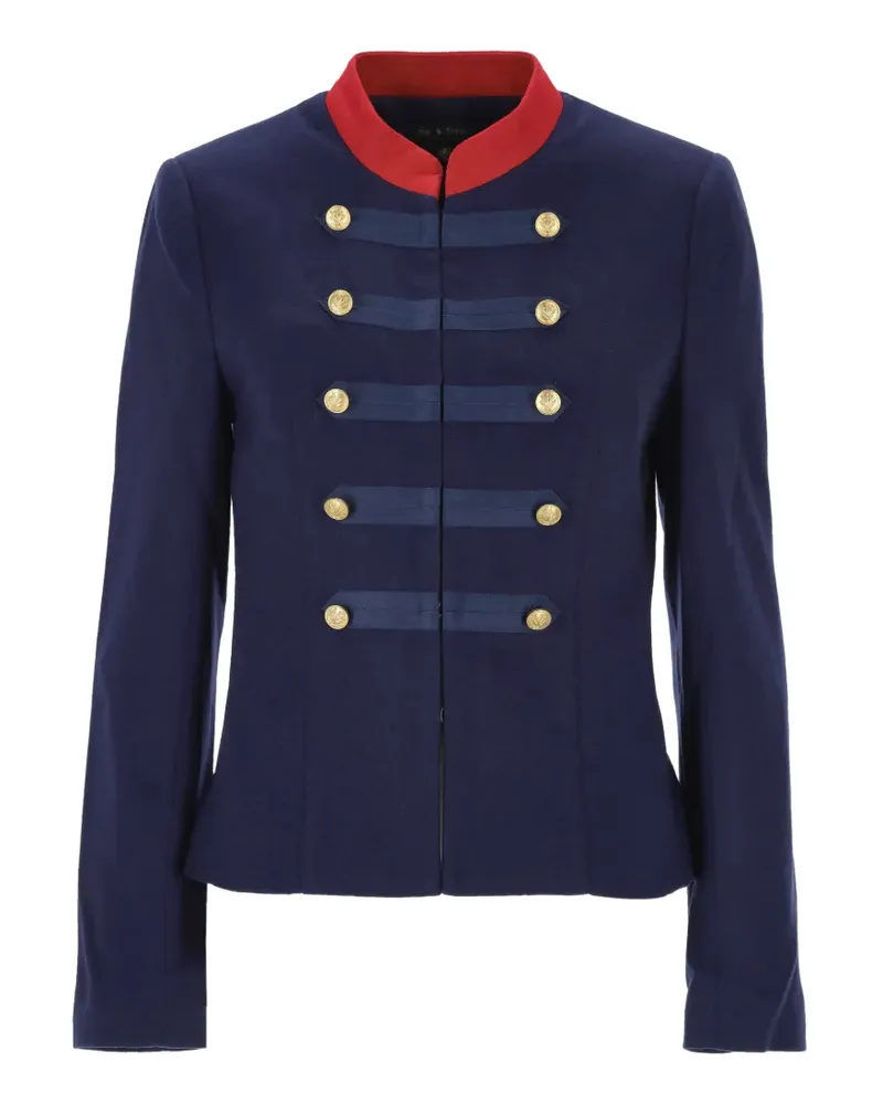 Rag & Bone Mercer Regalia Wolljacke im Military-Look - Blau Blau