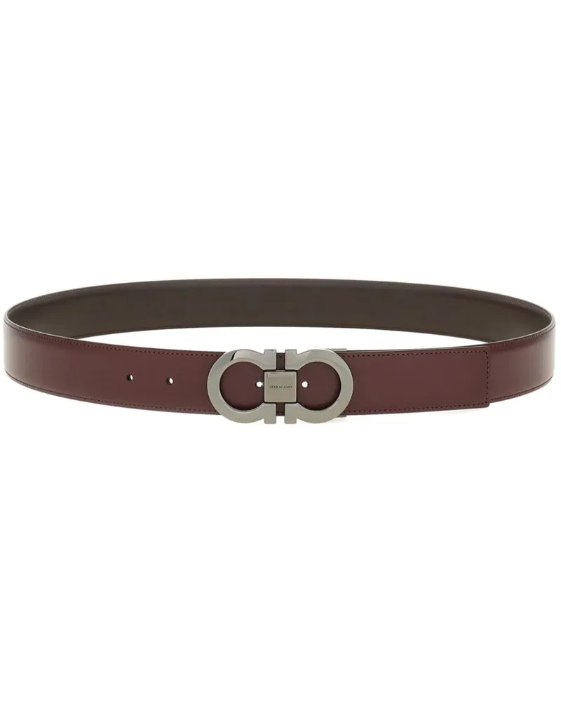 Ferragamo Wendbarer Gancini Gürtel - Braun Braun