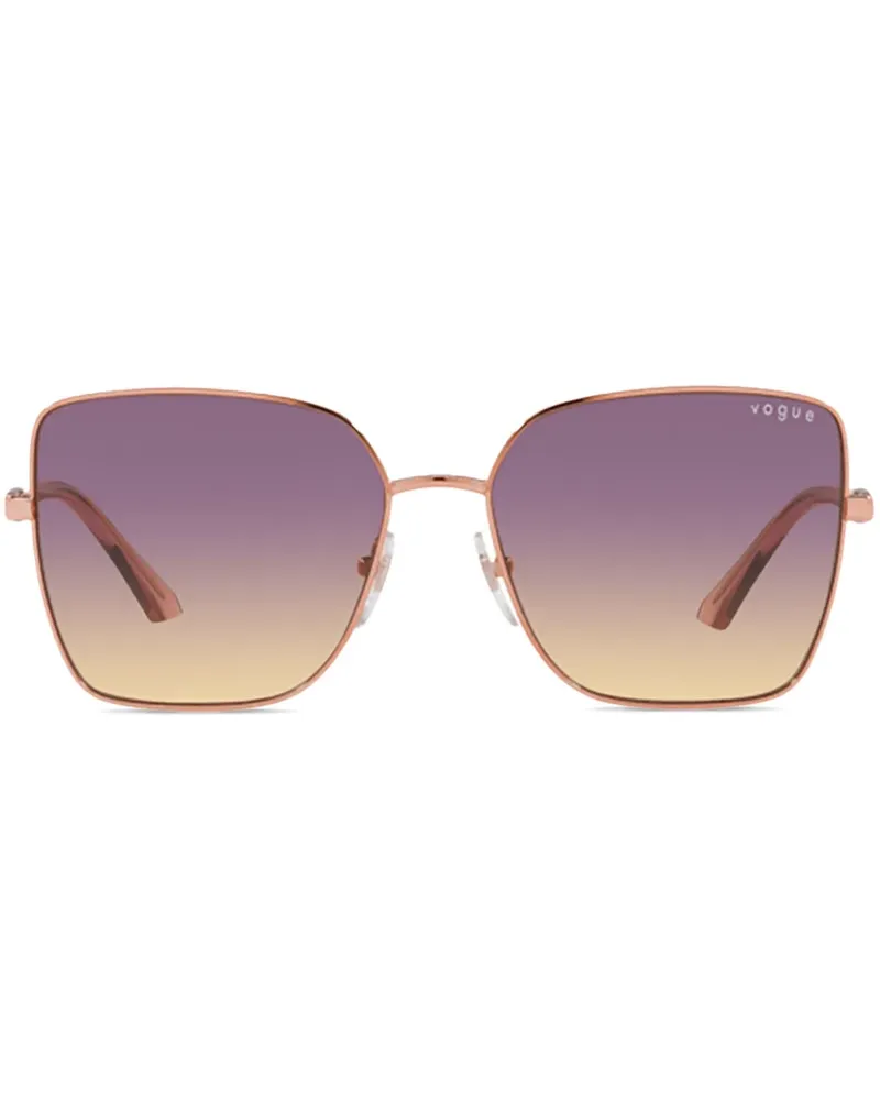 Vogue Sonnenbrille mit Oversized-Gestell - Gold Gold