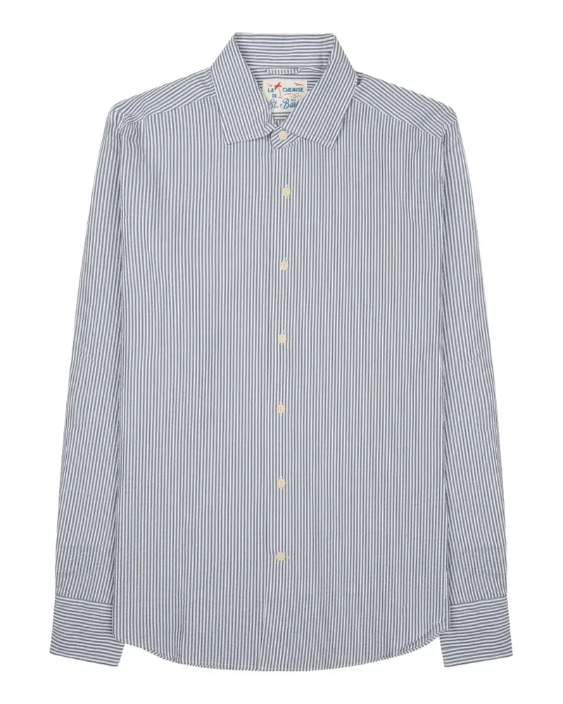 MC2 Saint Barth Gestreiftes Pamplona Hemd - Blau Blau