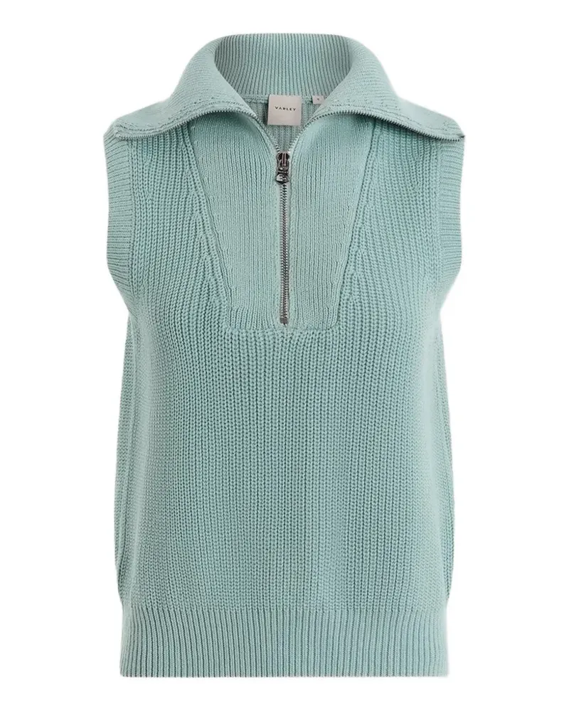 Varley zip knit top - Blau Blau