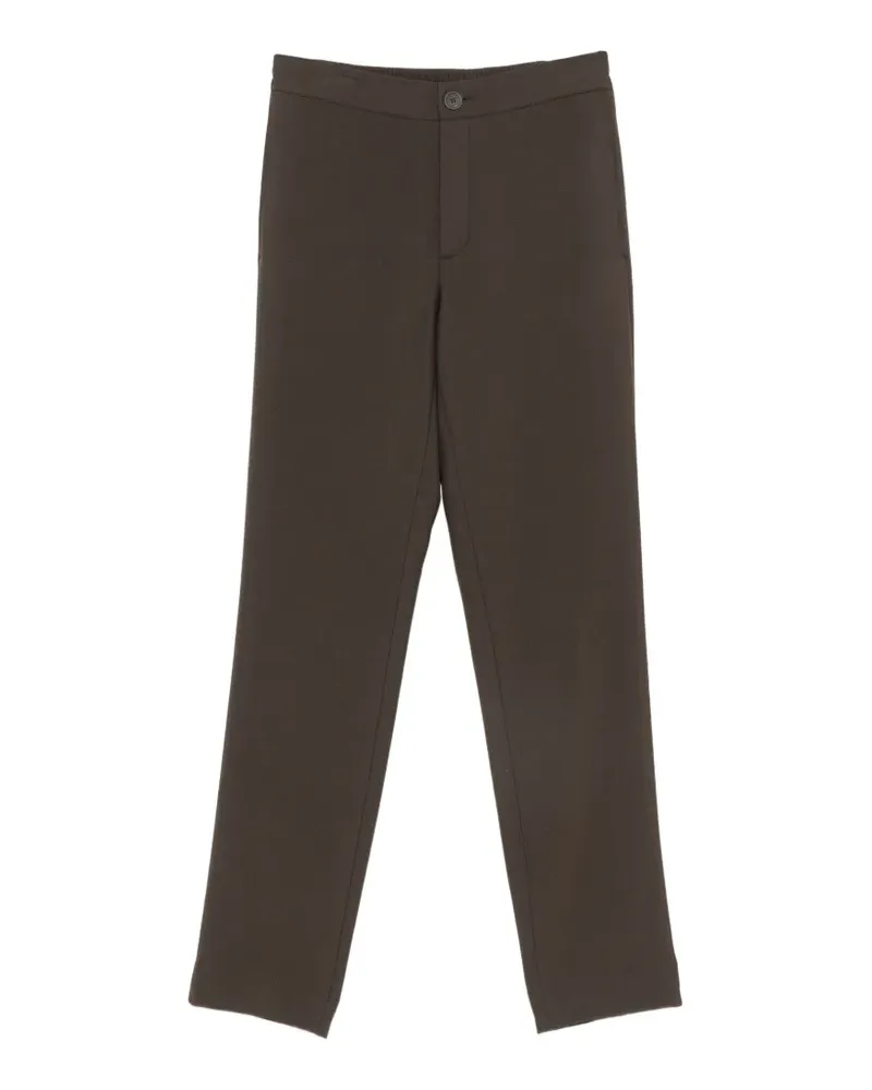 Sandro Gerade Hose mit Monogrammmuster - Braun Braun