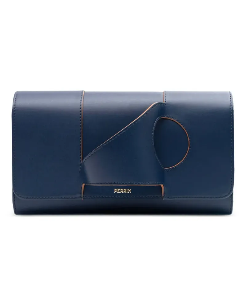 PERRIN PARIS L'Asymetrique Clutch mit Handschuh - Blau Blau