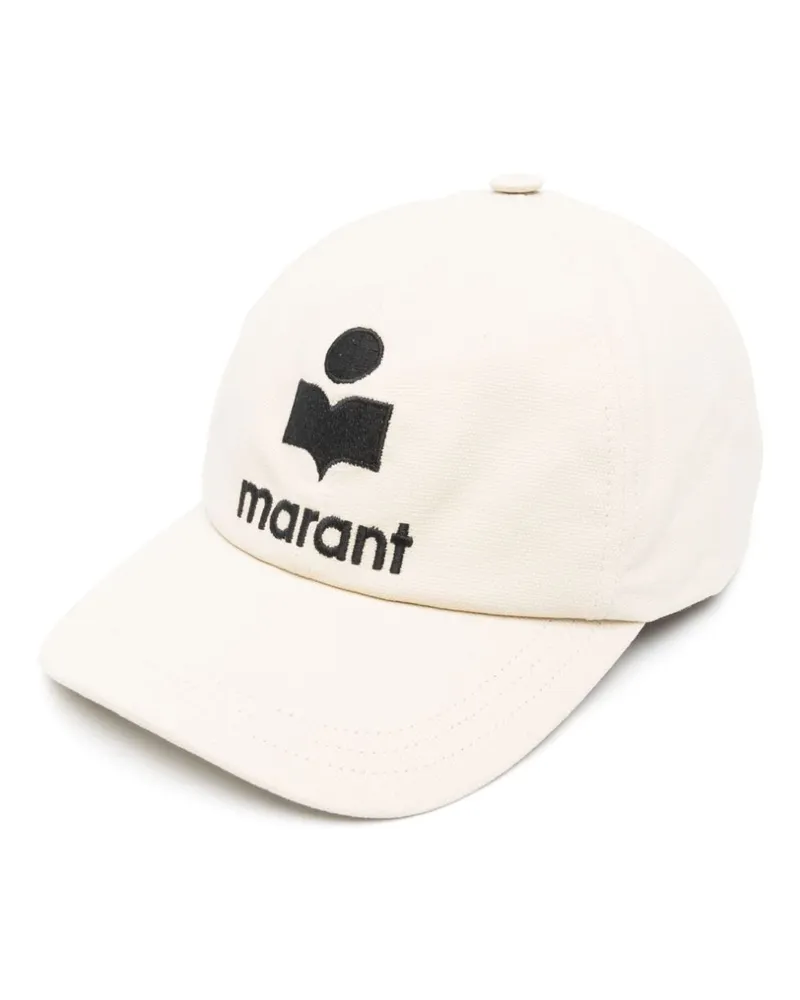 Isabel Marant Baseballkappe mit Logo-Stickerei - ECRU BLACK Ecru