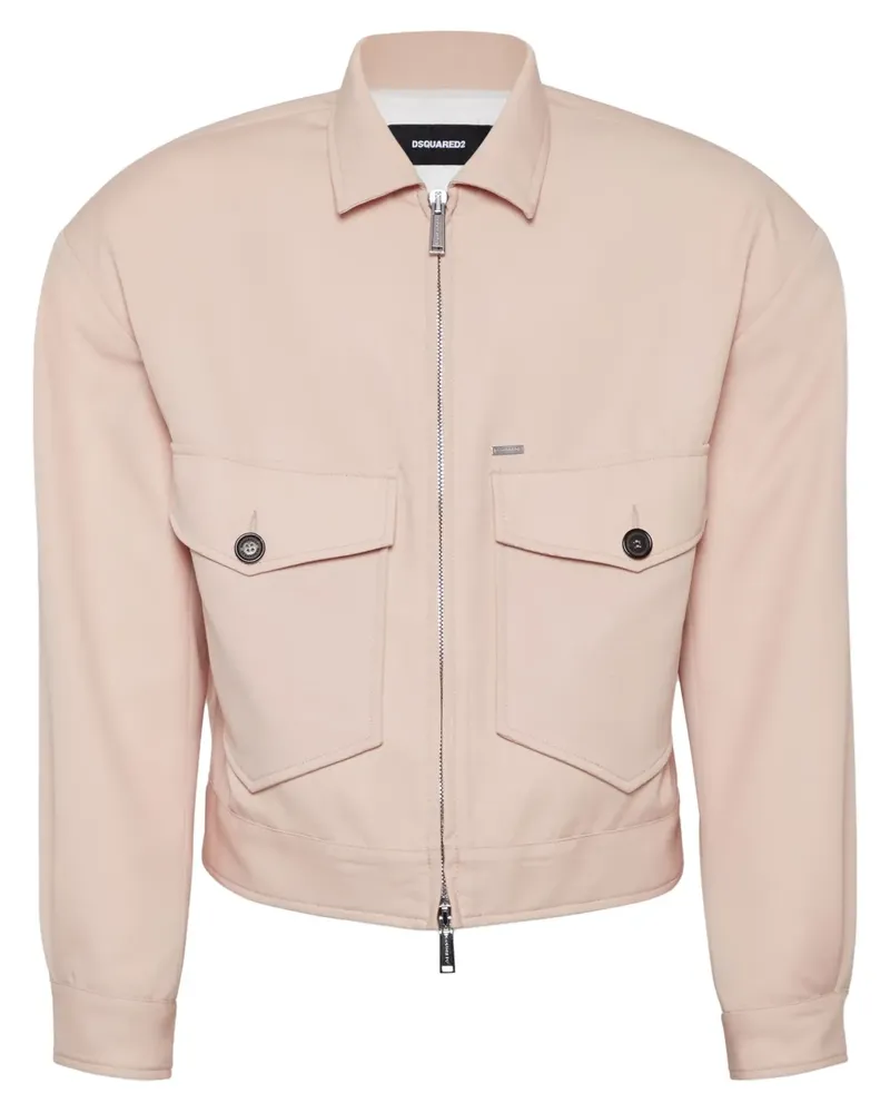 Dsquared2 Bomberjacke aus Schurwolle - Rosa Rosa