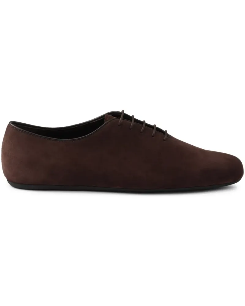 Prada Oxford-Schuhe aus Wildleder - Braun Braun