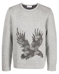 Ports V Sweatshirt mit grafischem Print Grau