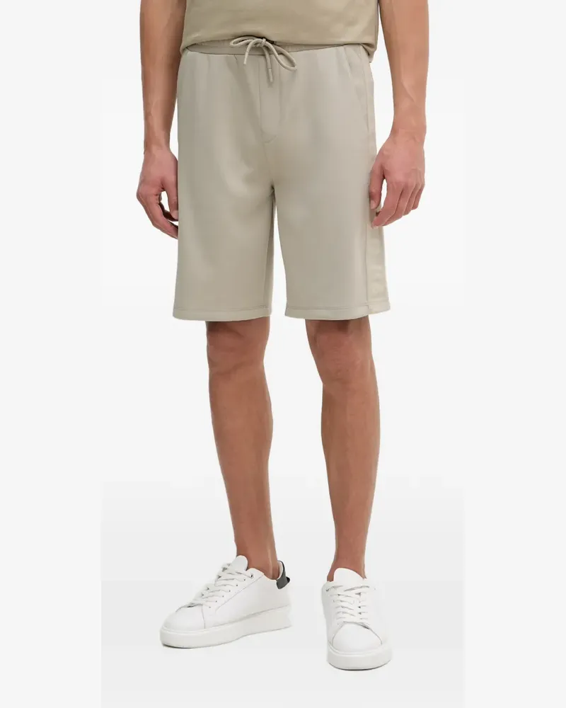 Karl Lagerfeld logo-tape drawstring shorts - Nude Nude