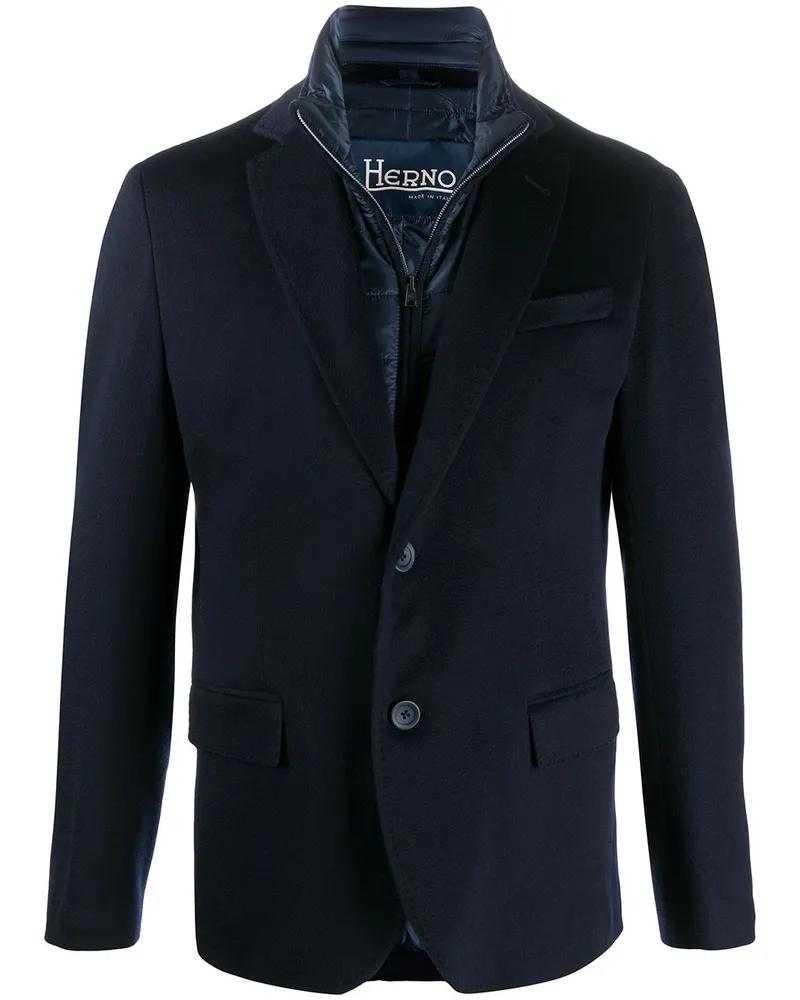 Herno Einreihiges Sakko - Blau Blau