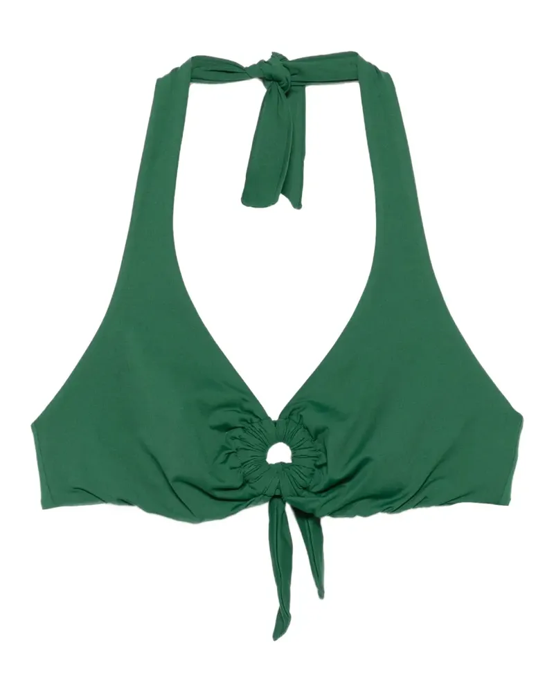 FISICO-Cristina Ferrari ring-detail halterneck bikini top - Grün Grün