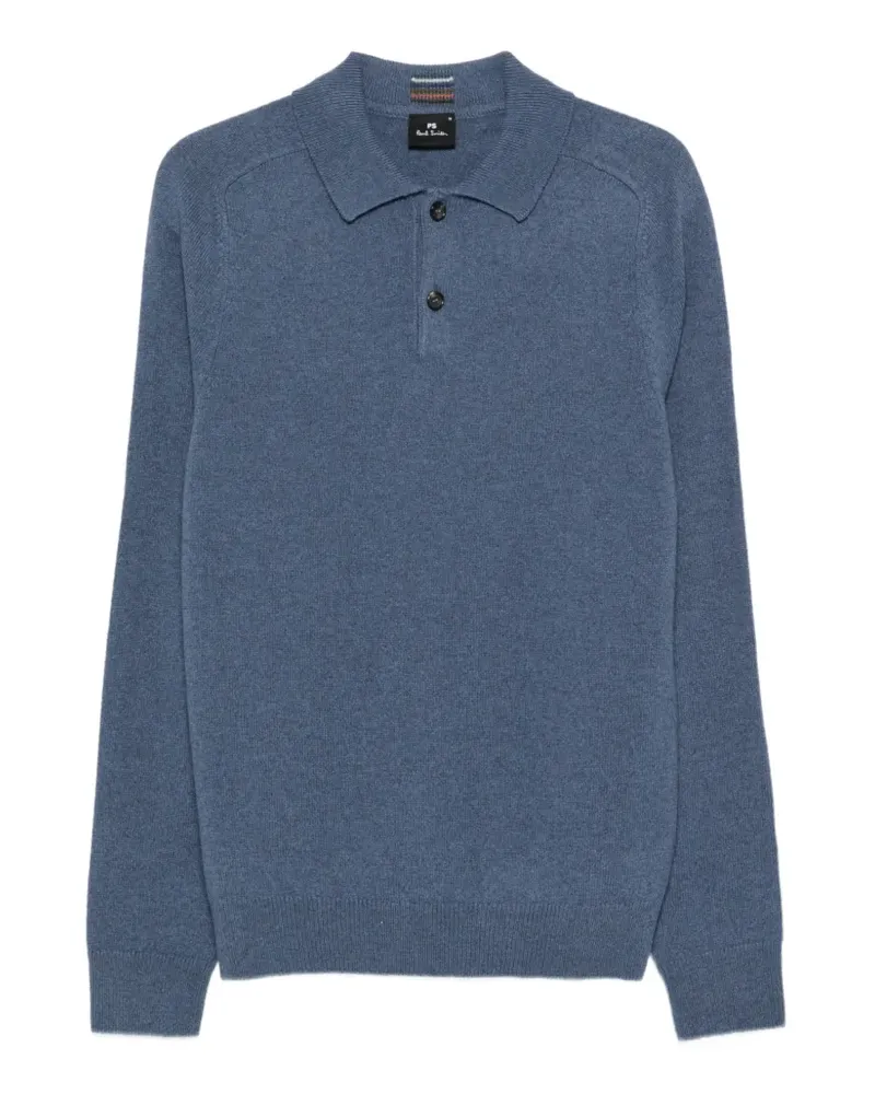 Paul Smith Polo-Pullover aus Merinowolle - Blau Blau