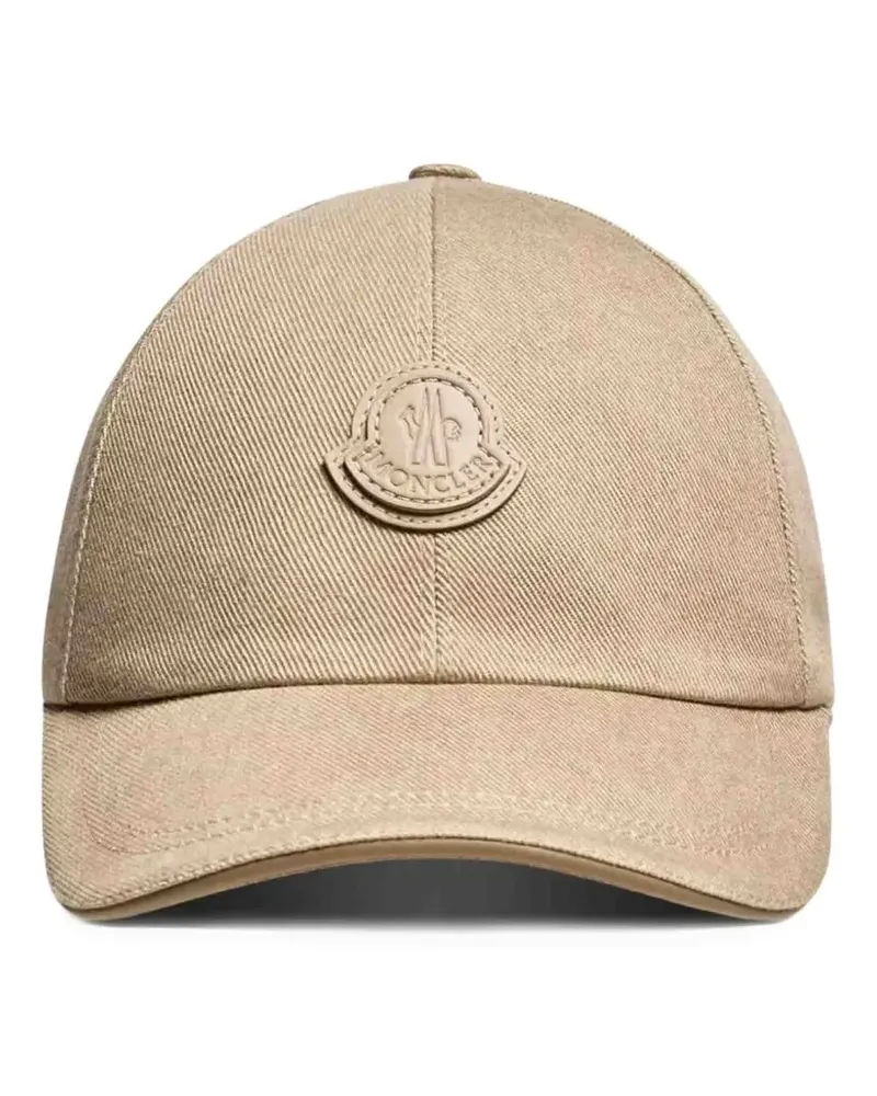 Moncler Baseballkappe mit Logo-Patch - Nude Nude
