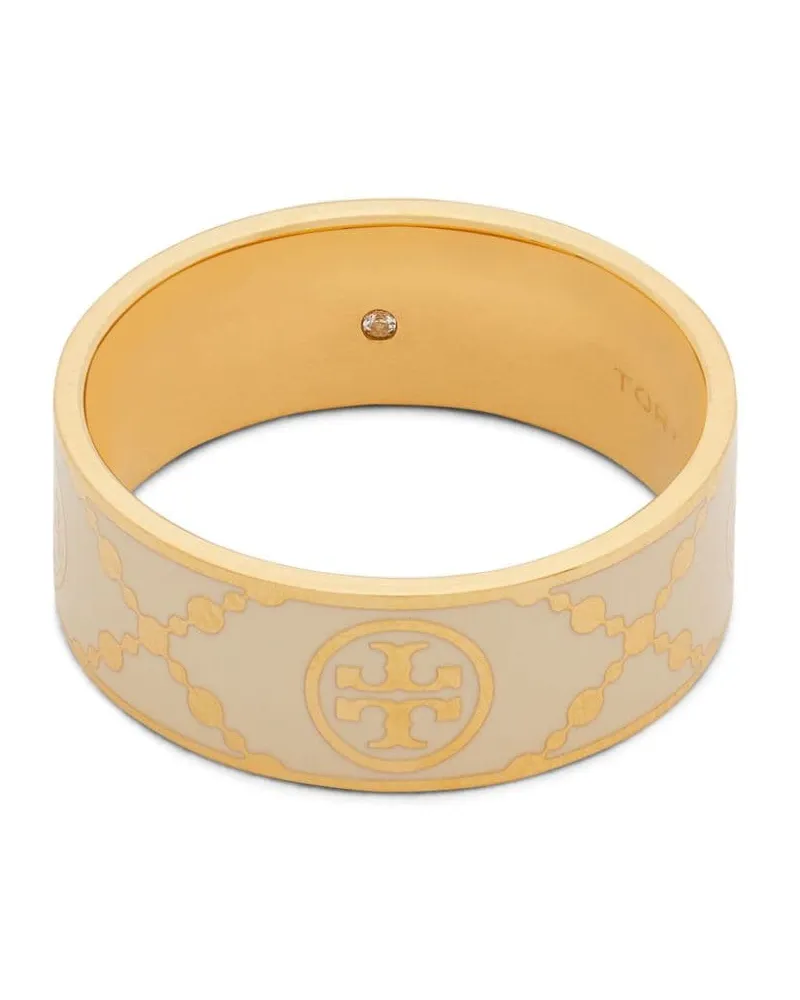 Tory Burch Emaillierter Ring mit TT-Motiv - Gold Gold