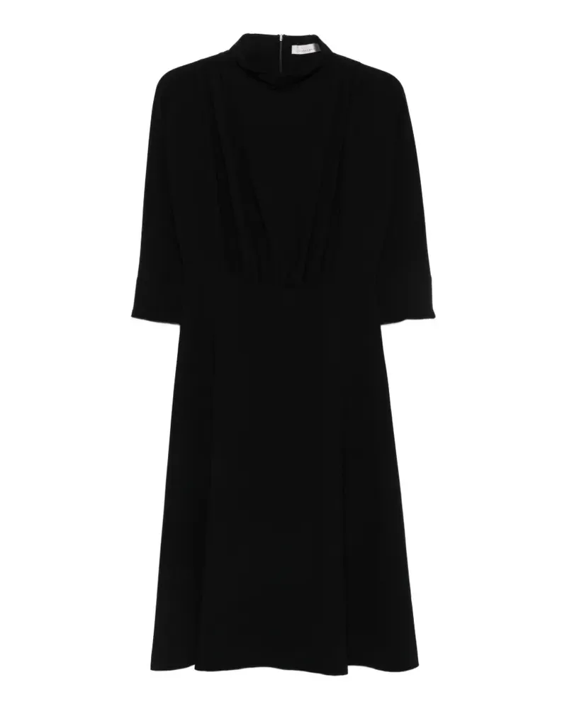 Liviana Conti Kleid mit Stehkragen - Schwarz Schwarz