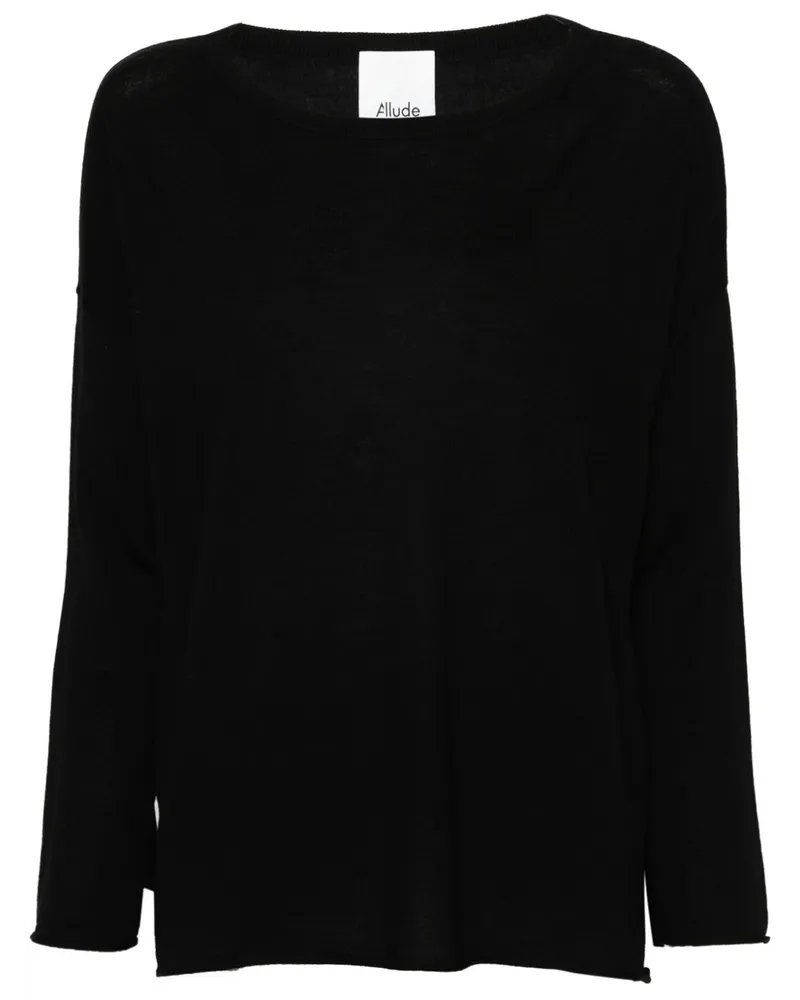 ALLUDE Klassischer Pullover - Schwarz Schwarz
