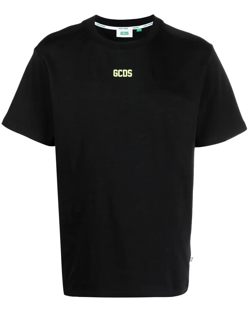 GCDS T-Shirt mit Logo-Print Schwarz