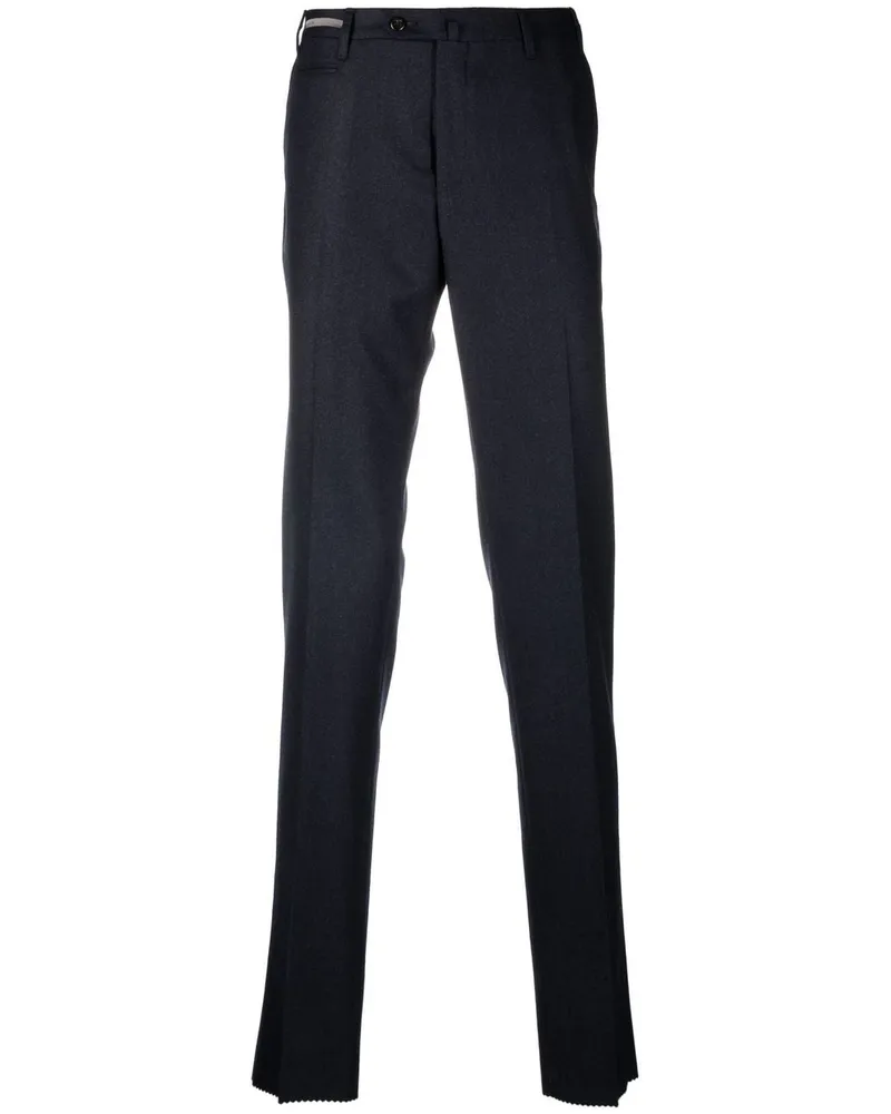 Corneliani Halbhohe Straight-Leg-Hose Blau