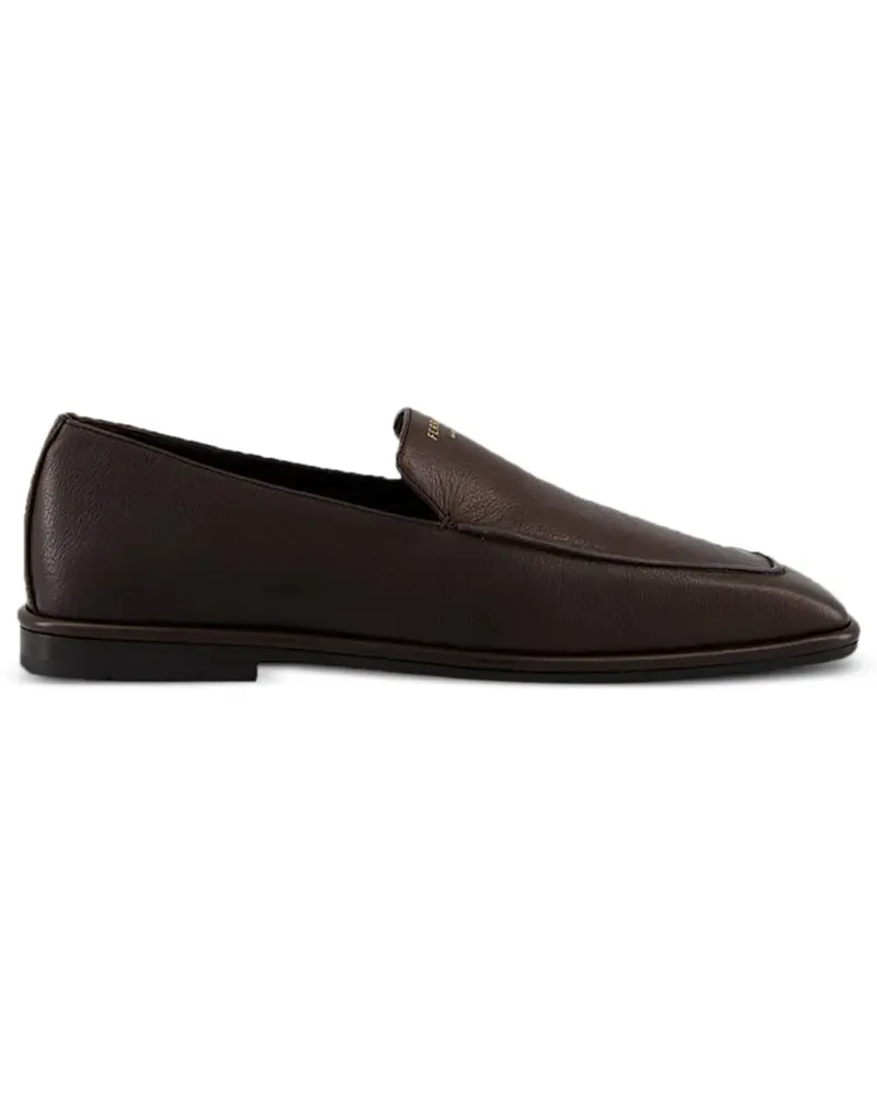 Ferragamo Gehämmerte Loafer aus Kalbsleder - Braun Braun