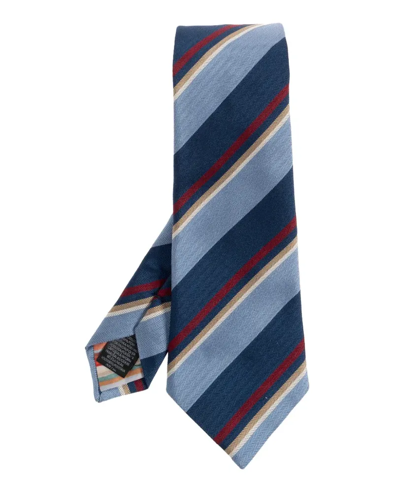 Paul Smith Gestreifte Krawatte - Blau Blau