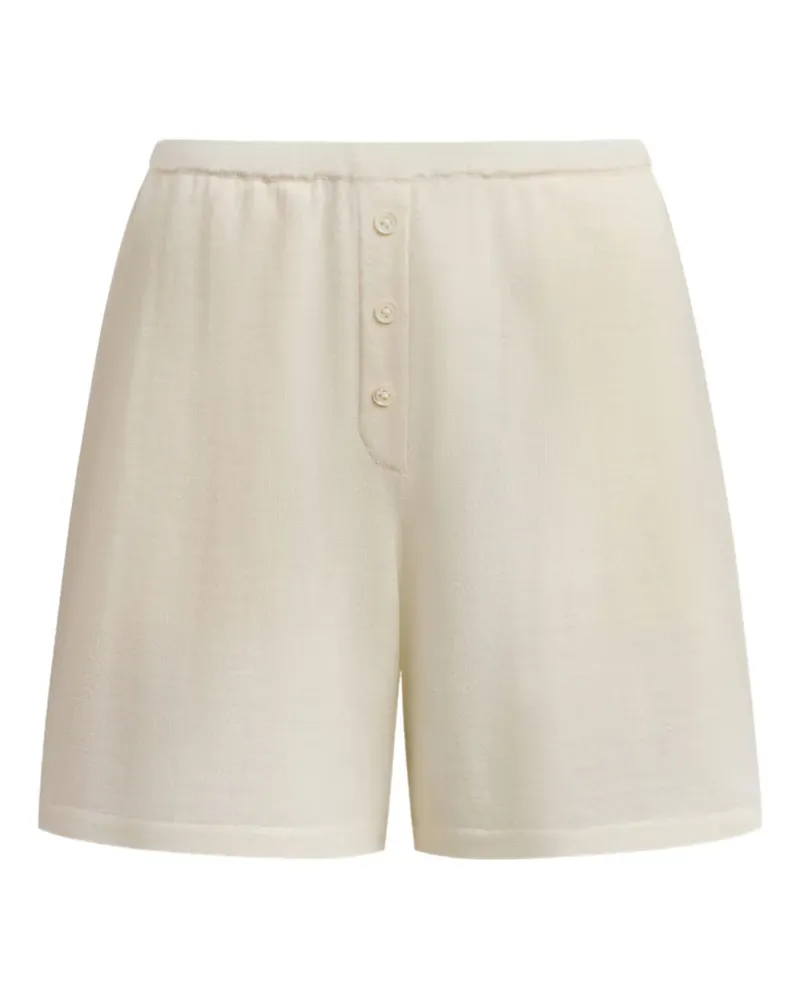 12 STOREEZ Shorts mit Knöpfen - Nude Nude