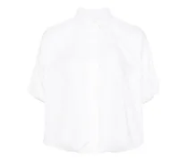 Popeline-Hemd mit Puffärmeln