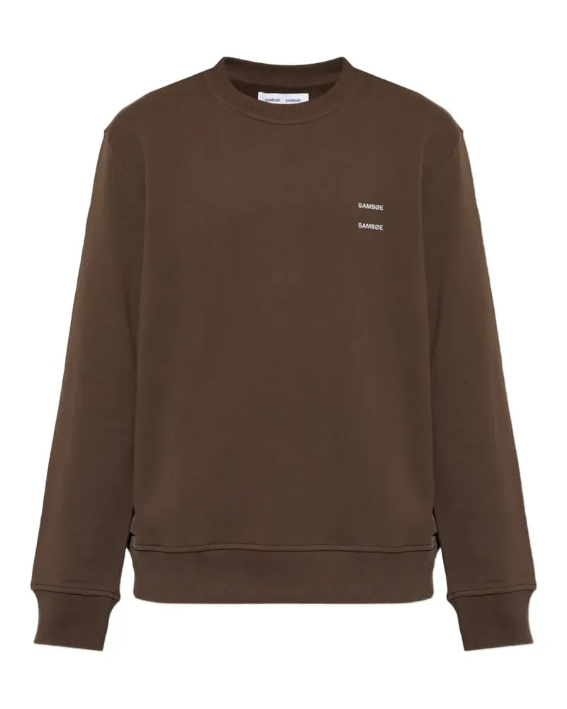 Samsøe & Samsøe Joel Sweatshirt mit rundem Ausschnitt - Braun Braun