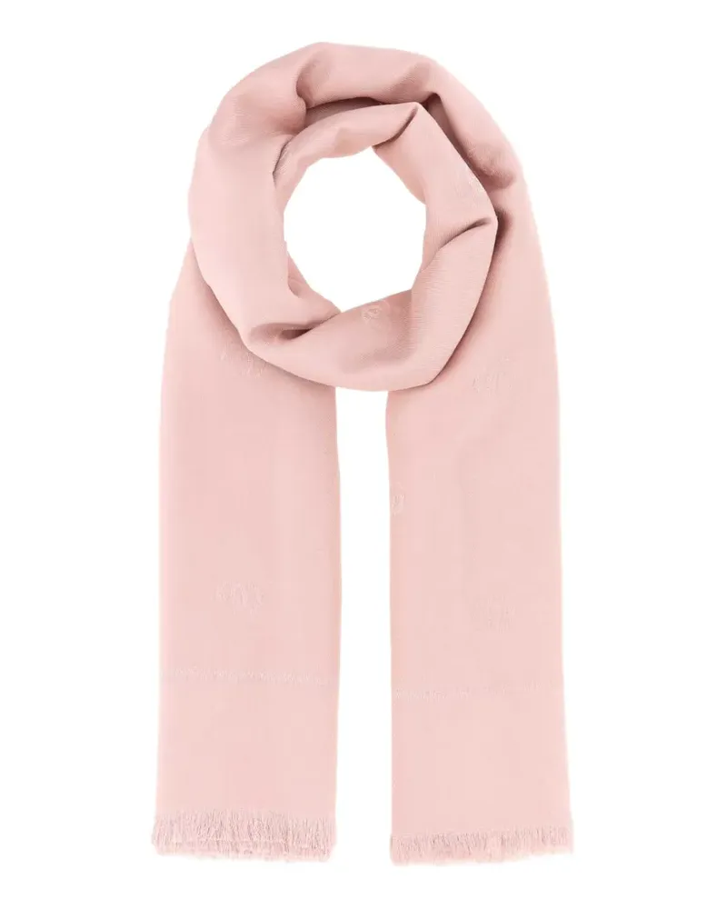 Gucci Schal aus GG-Jacquard mit Fransen - Rosa Rosa