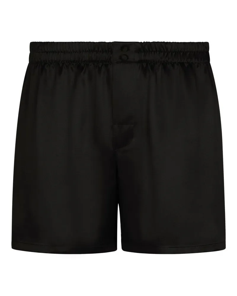 Dolce & Gabbana Shorts aus Seide - Schwarz Schwarz