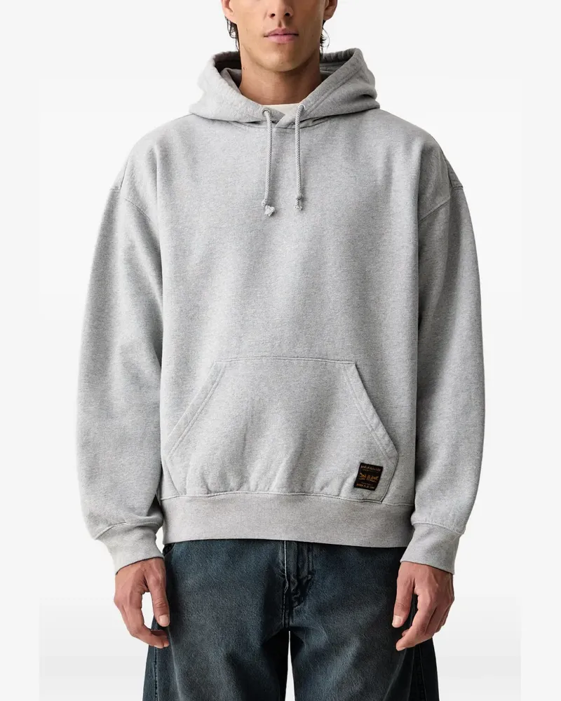 Levi's Workwear logo-patch pouch-pocket hoodie - Grau Grau