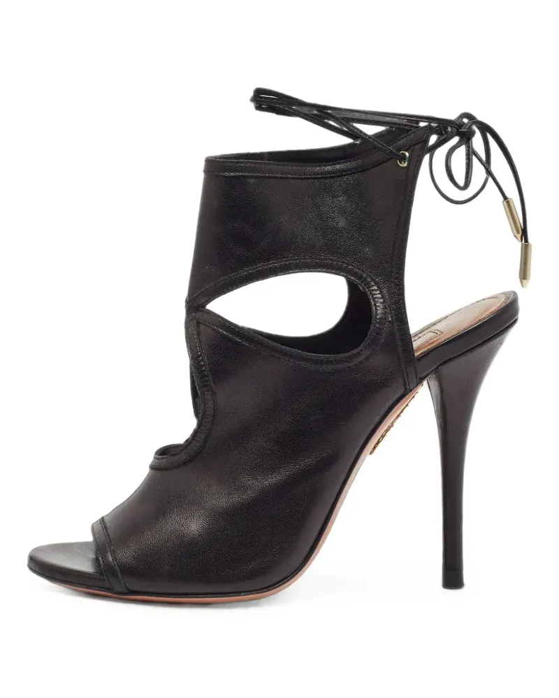 Aquazzura Sexy Thing Sandalen mit Cut-Out - Schwarz Schwarz